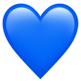 Icono corazon azul